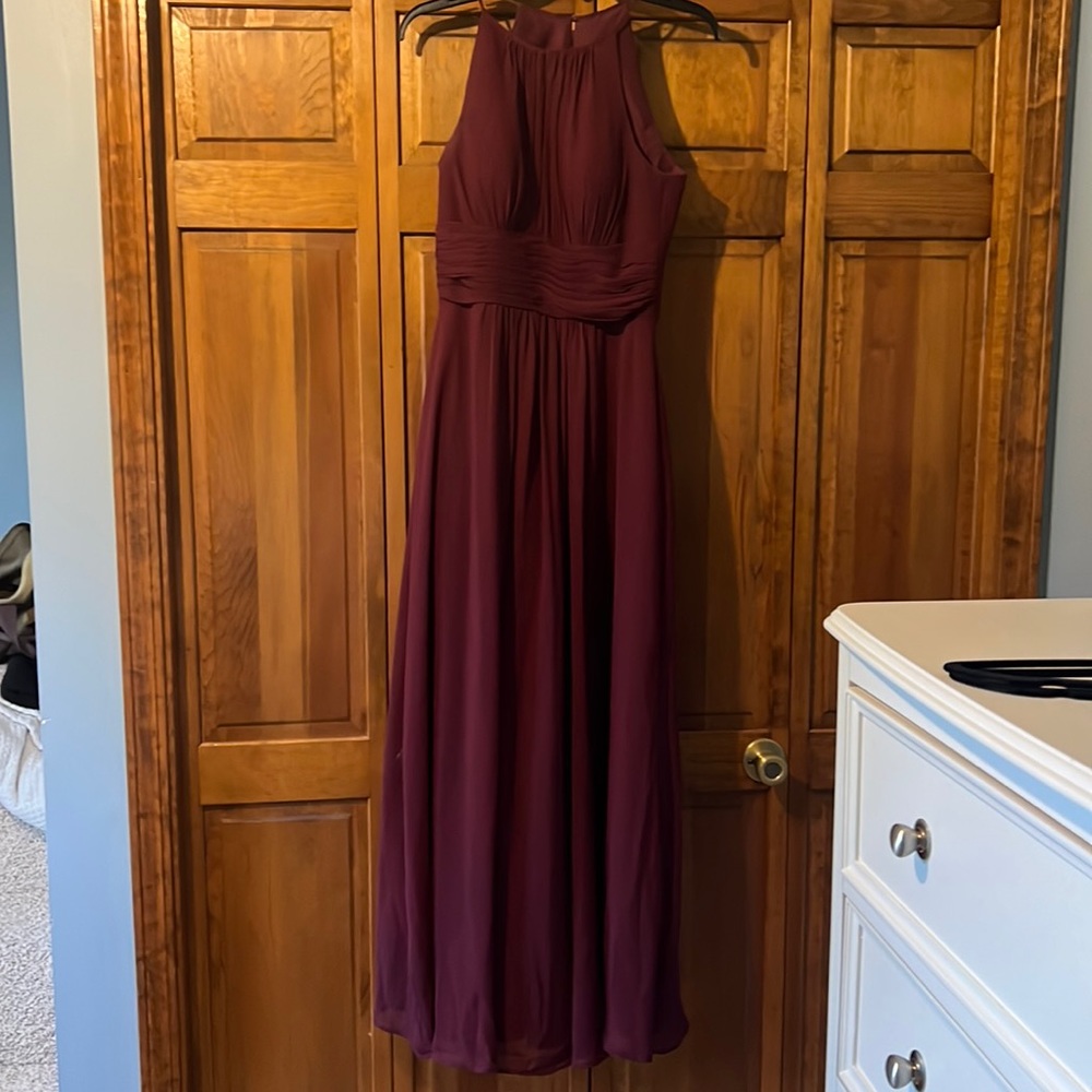 Red bridesmaid dress